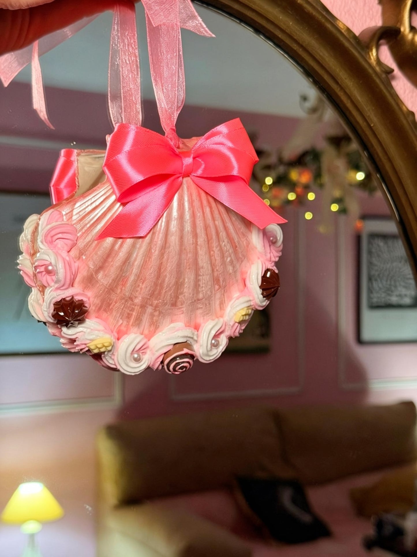 Pink Cinnamon Dream Shell Wall Decor